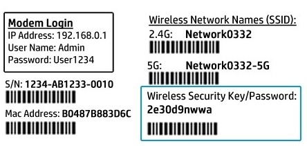 WPS pin hp printer location